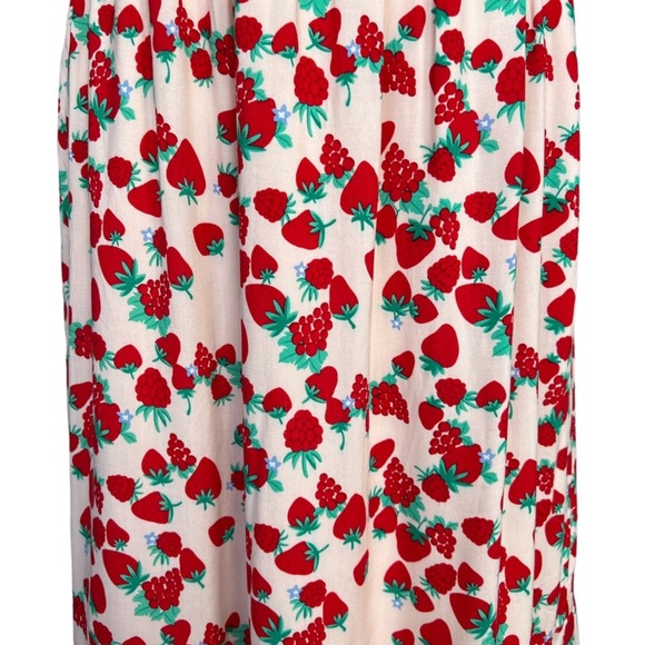 Strawberry Print Off-Shoulder Dress - Picture 12 of 15